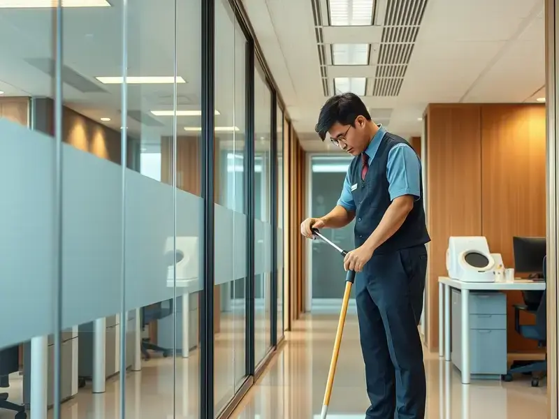 オフィス清掃風景