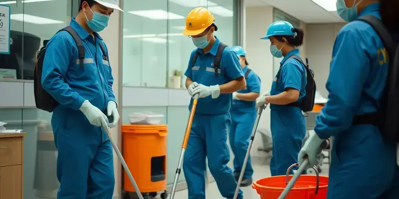 清掃施工プロセス